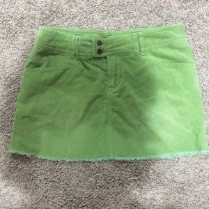 Green skirt